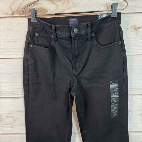 J. Crew Black Bootcut Jean in All-Day Stretch Waist Size 27 - Picture 2 of 10